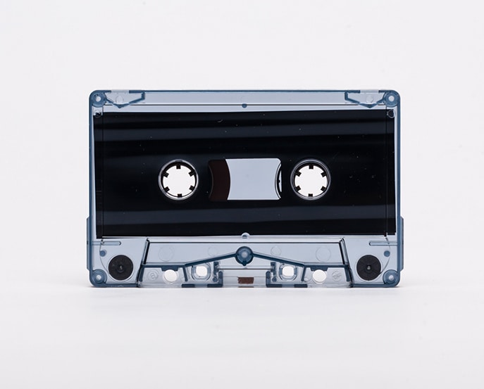 cassette tapemuzik smokey clear without protection notch