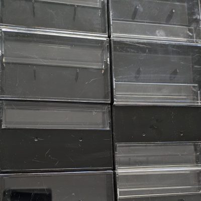 Special Offer: Black Snapboxes with Pins (Second-Grade) - 25 pcs.